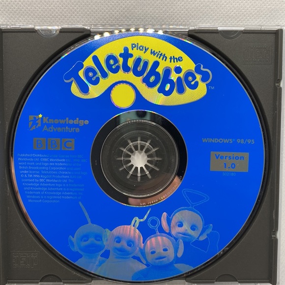 Play With The Teletubbies Cd-Rom Tv Show Children’s Vintage Computer Game 1998 - Picture 8 of 10
